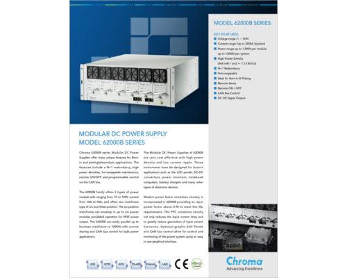 Datasheet | Modular DC Power Supply – 62000B