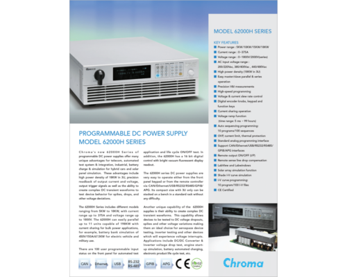 Datasheet | DC Power Supply – 62000H