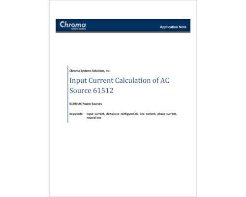 61512 Input Current Calculation