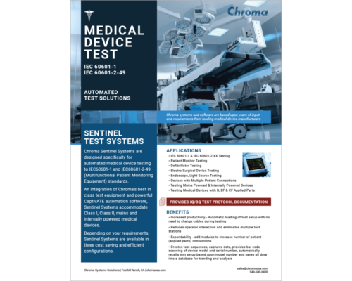 Datasheet |  Sentinel III – Medical System